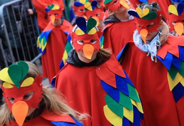 Samobor: Dječja povorka u sklopu 200. obljetnice Samoborskog fašnika