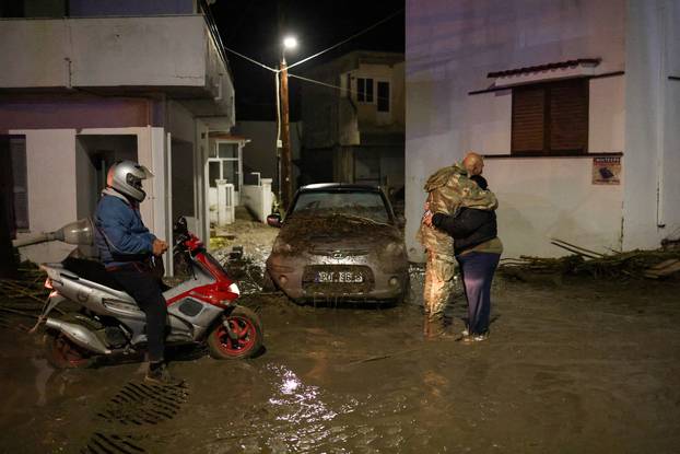 Storm Bora floods homes, streets in Greek island of Rhodes