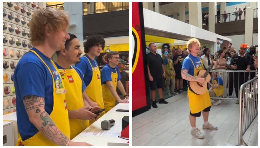 Ed Sheeran iznenadio fanove: U trgovini im je prodavao 'legiće'