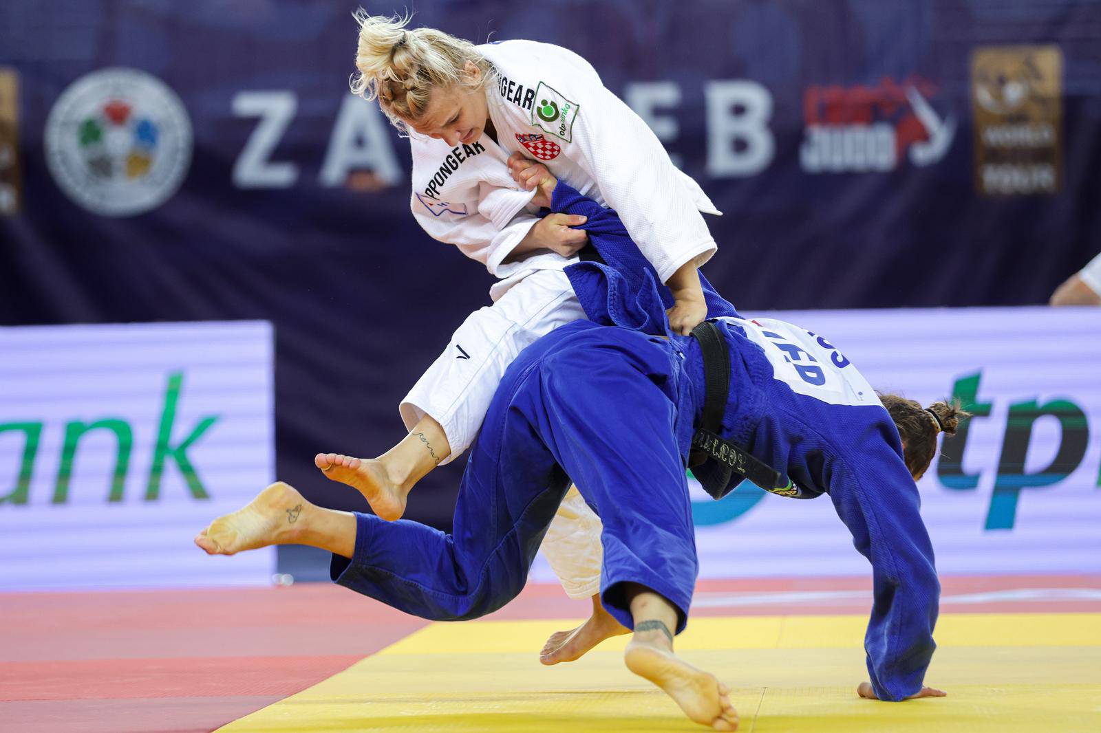 IJF World Judo Tour Zagreb Grand Prix, žene do 63 kg, Lara Cvjetko - Loriana Kuka