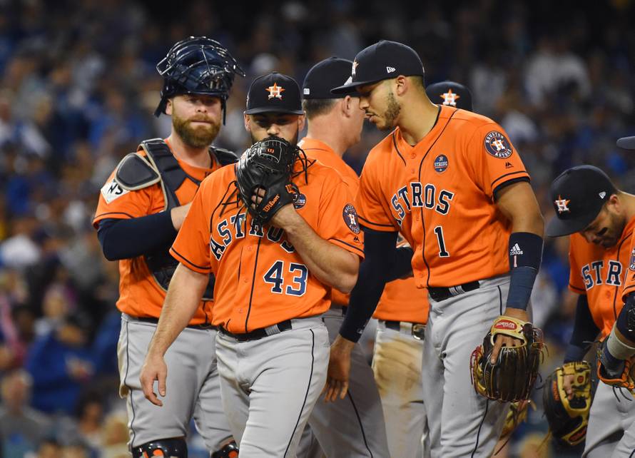 MLB: World Series-Houston Astros at Los Angeles Dodgers