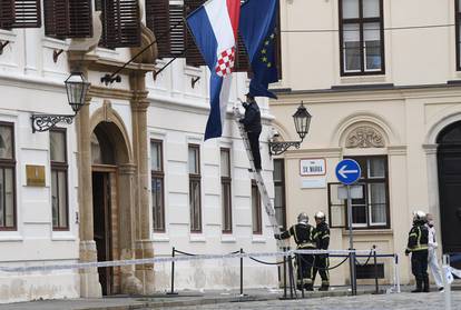 Zagreb: Policijski očevid na Markovom trgu gdje je pucano na policajca