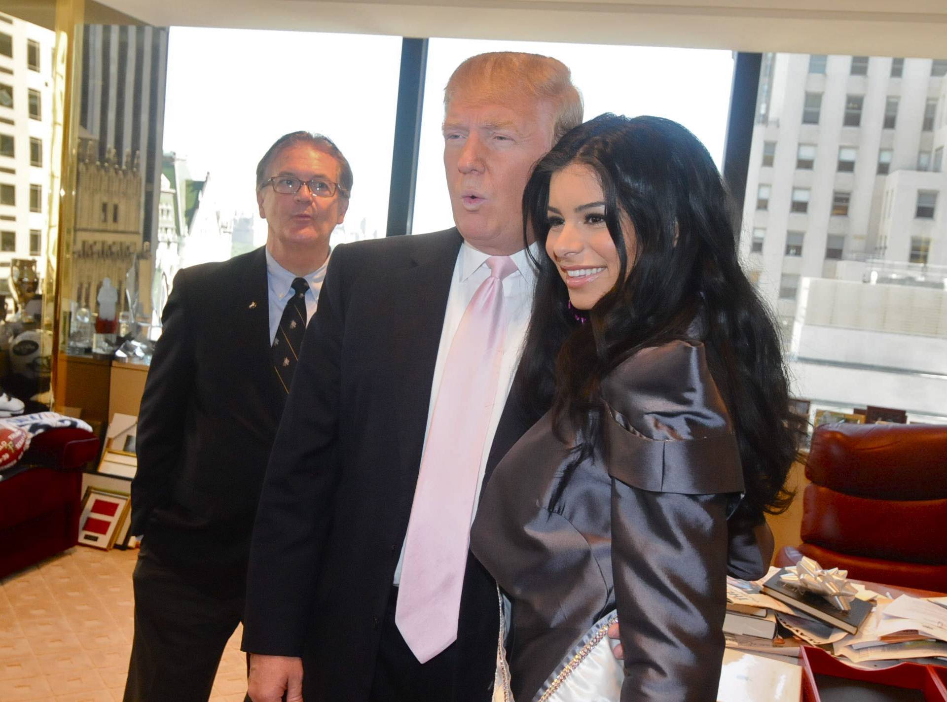 Miss USA Rima Fakih meets Donald Trump