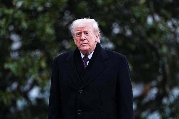 U.S. President Donald Trump arrives at the White House
