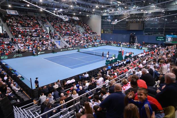 Osijek: Drugi dan Qualifier faze Davis Cupa Hrvatska - Slovačka, parovi