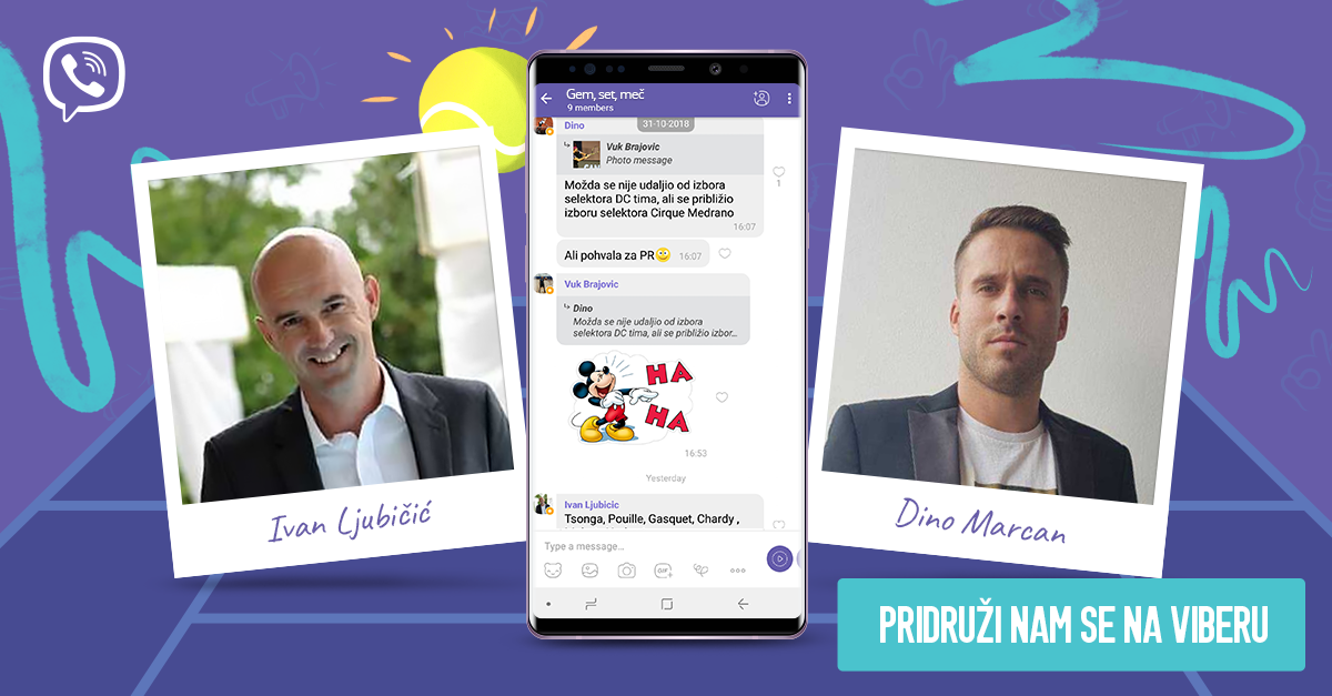 Pratite Davis Cup 2018 uz Viber s Ljubičićem i Marcanom