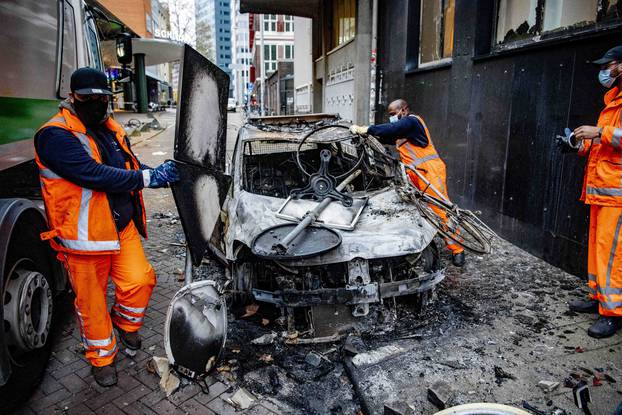 Aftermath Of Demonstration Against The 2G Policy - Rotterdam