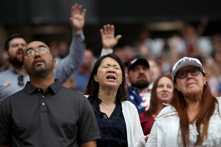 Memorial service for slain conservative commentator Charlie Kirk, in Glendale