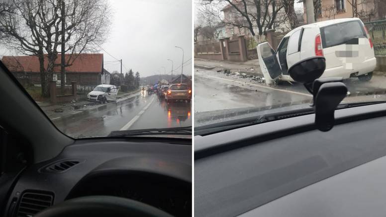Prometna u Sisku: Vozač (24) udario teretno vozilo koje je probilo ogradu. Ozlijeđeni su