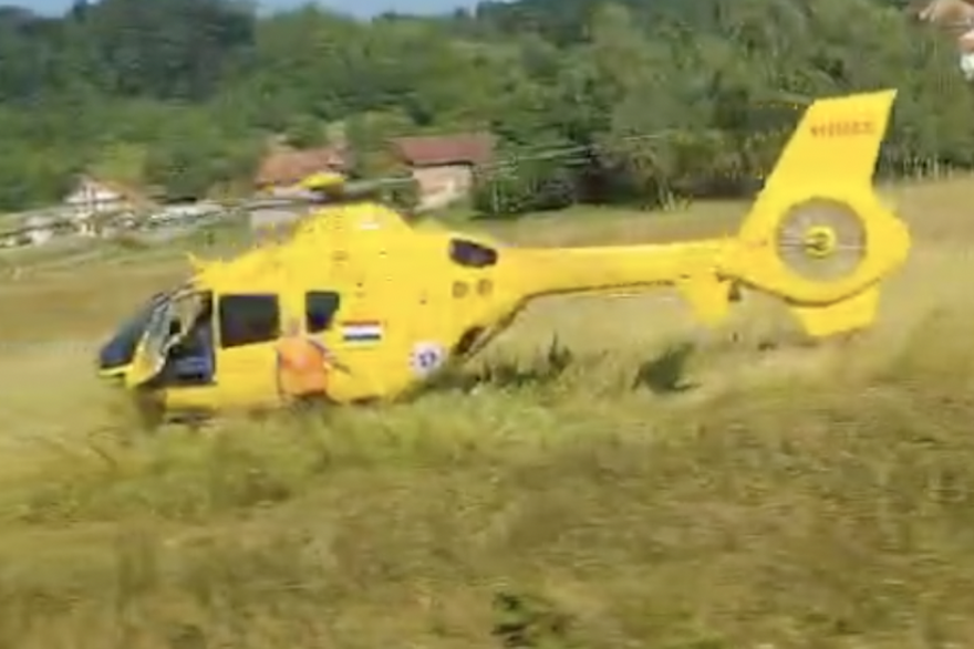 Video serious traffic accident near Zabok: A helicopter arrived, two injured in hospital