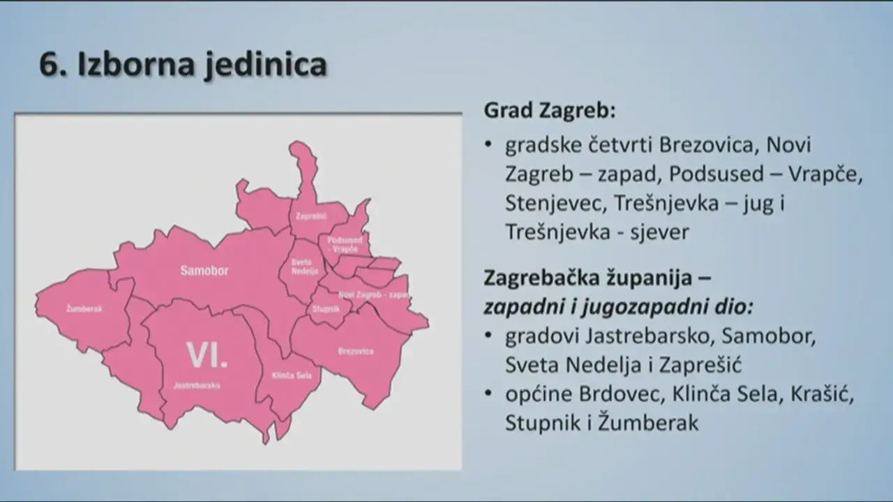 Ovo su nove izborne jedinice: Najveća promjena je u Zagrebu