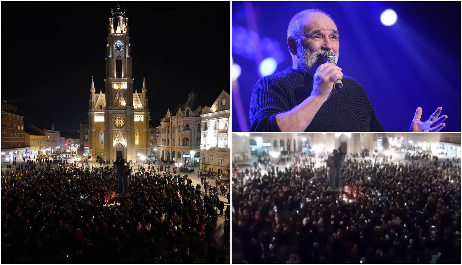 VIDEO: Okupili se na trgu i pjevali Balaševićeve pjesme