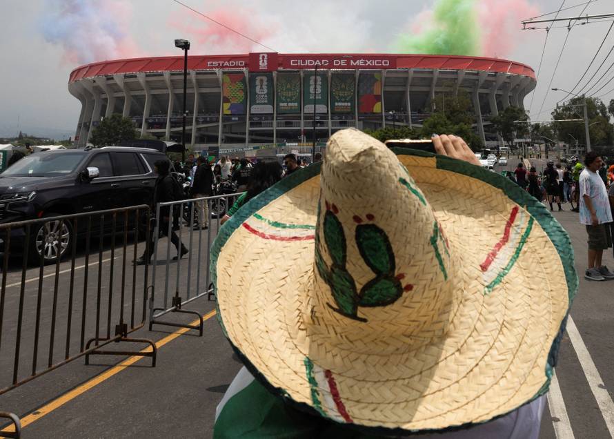 Protest march ahead of the opening match of the 2026 FIFA World Cup in Mexico City