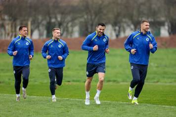 Sarajevo: Trening nogometne reprezentacija BiH uo&ccaron;i finalne utakmice doigravanja za Svjetsko prvenstvo