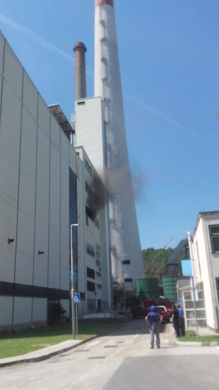 Požar u termoelektrani Plomin:  'Čuo se prasak, suknuo je dim'