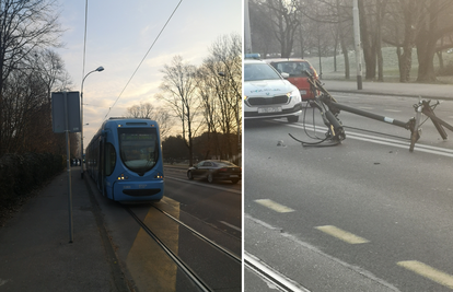 Dio tramvaja pao je na auto u Zagrebu: 'Da je bilo na šajbu, vozač se ne bi dobro proveo'