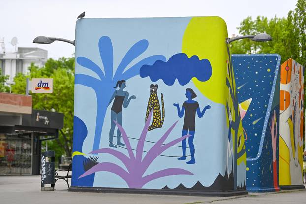 Zagreb: Novi šareni mural na platou Mamutice