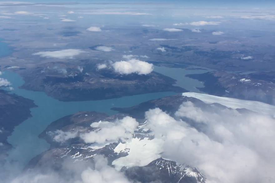 Patagonija - pogled iz aviona