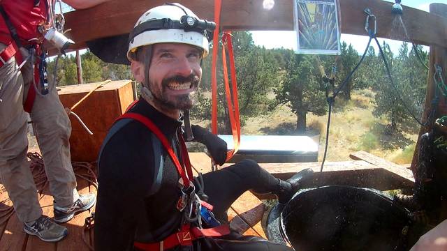 National Cave Rescue Commission image shows Mark Dickey, American who became trapped in a Turkish cave, in Bend