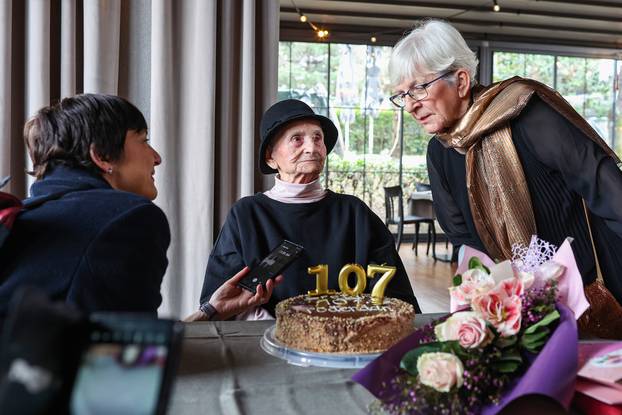 24SATA Proslava 107. ro?endana Ivke Br?i?, najstarije Zagrep?anke