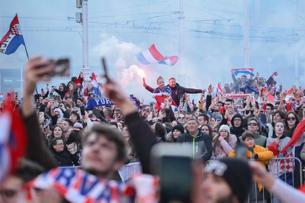 Zagreb: Svečani doček rukometaša nakon osvojenog srebra na Svjetskom prvenstvu