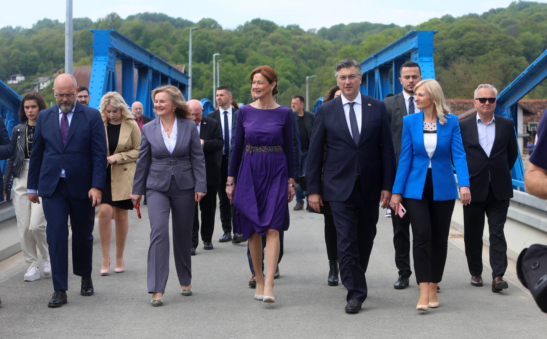 Premijer Plenković nazočio je otvorenju mosta preko rijeke Kupe u Gornjem Pokupju