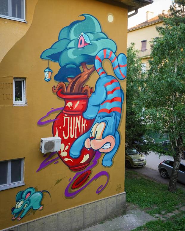 FOTO Grad pretvoren u galeriju: Pogledajte predivne murale na kućama i zgradama u Čačku