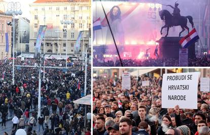 VIDEO Gotov prosvjed protiv mjera i potvrda, prosvjednici se polako razilaze. Palili i baklje