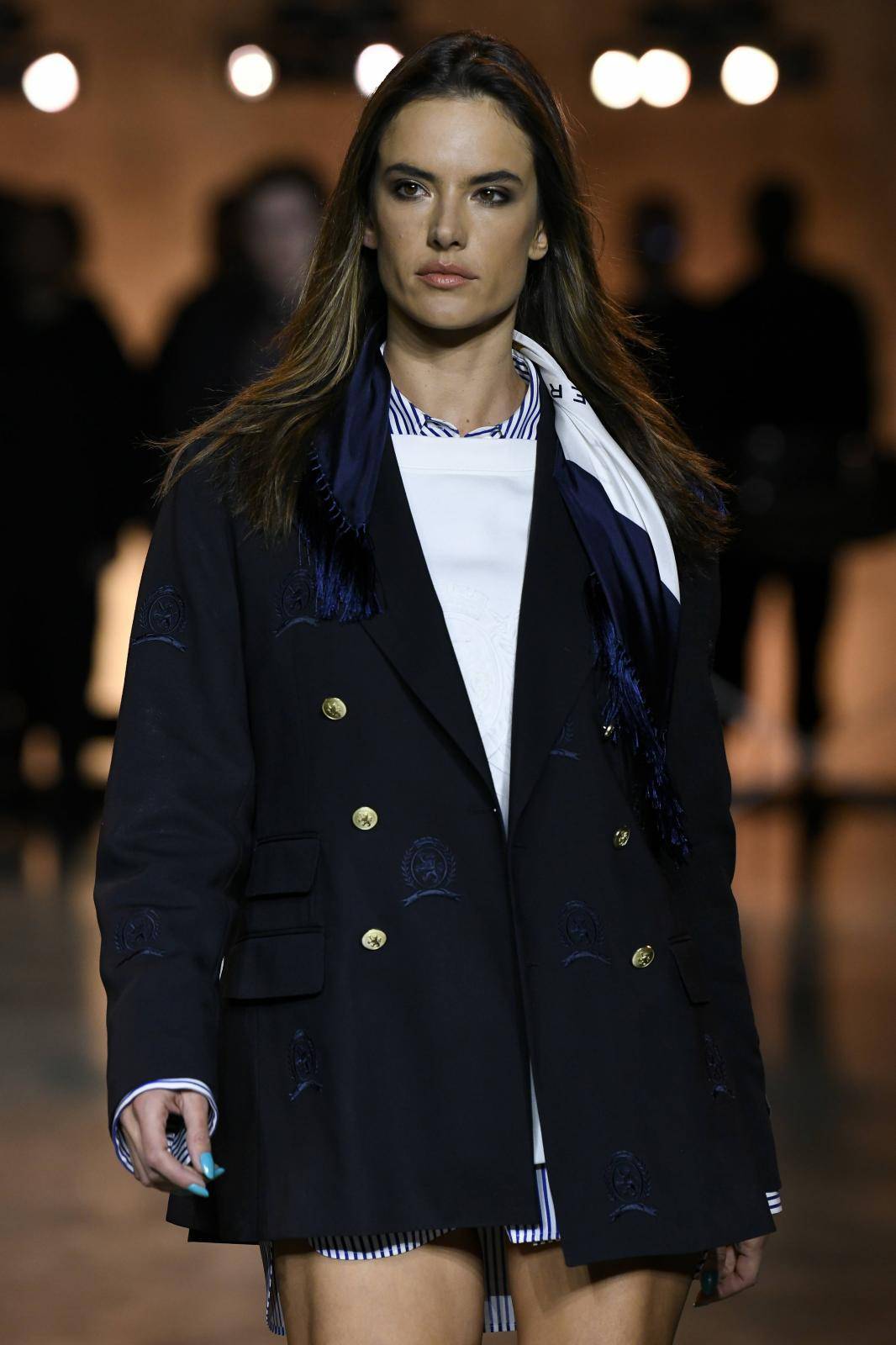 Alessandra Ambrosio at Tommy Hilfiger AW20 Runway during London Fashion Week February 2020 - London, UK 16/02/2020