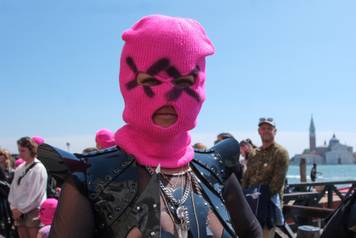 Pussy Riot protest at Venice Biennale's International Art Exhibition
