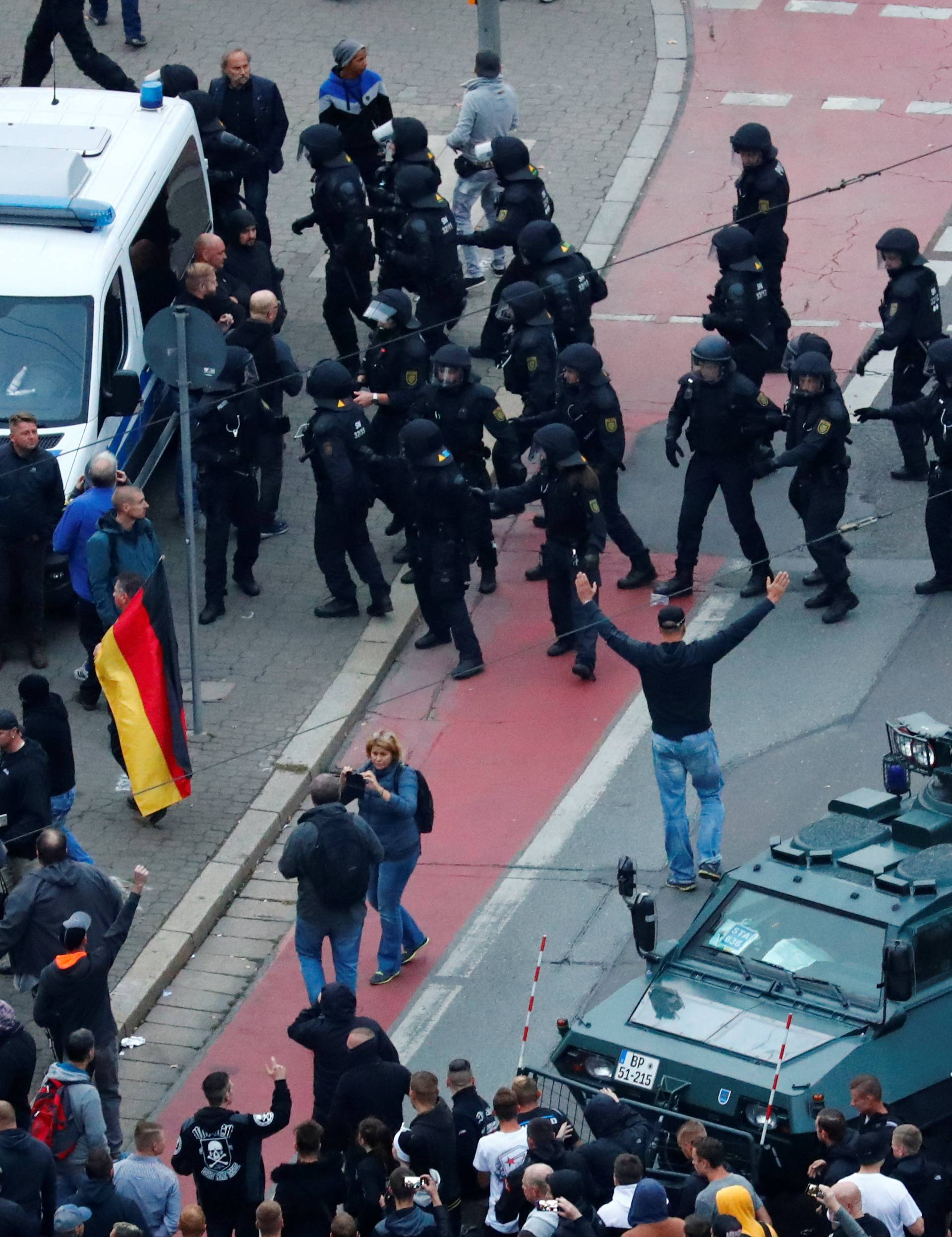 Demonstrations following the killing of a man in Chemnitz