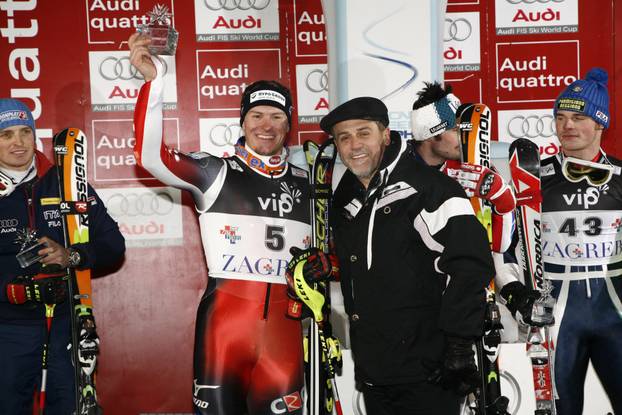 Sljeme: FIS, Muški no?ni slalom, pobjedni?ko postolje