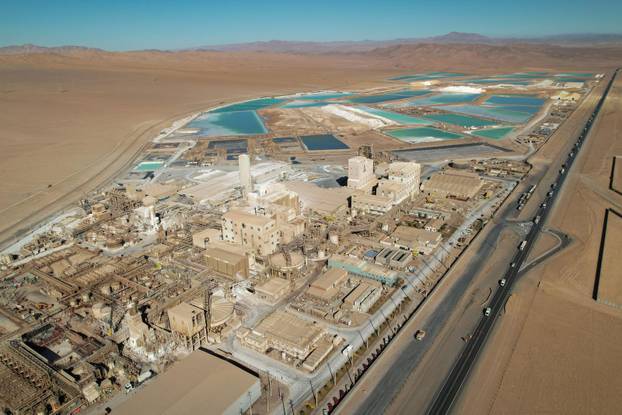 SQM lithium carbonate production in Chile