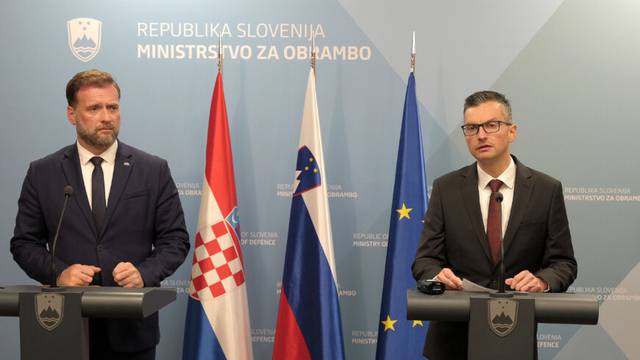 Ministar Banožić sa slovenskim ministrom obrane Šarcem u Ljubljani