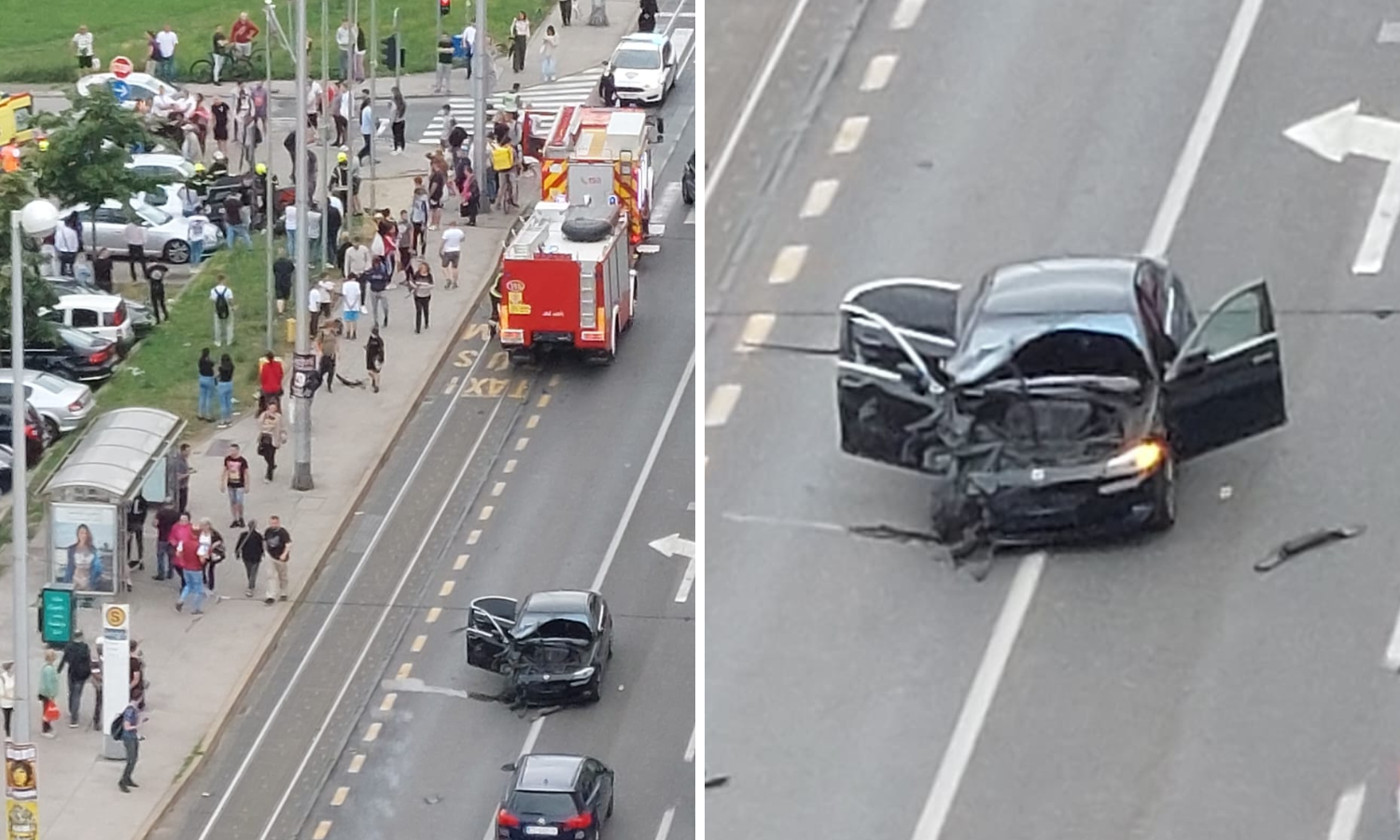 Teška prometna u Zagrebu: Više ozlijeđenih, vatrogasci izvlačili jednog čovjeka iz automobila