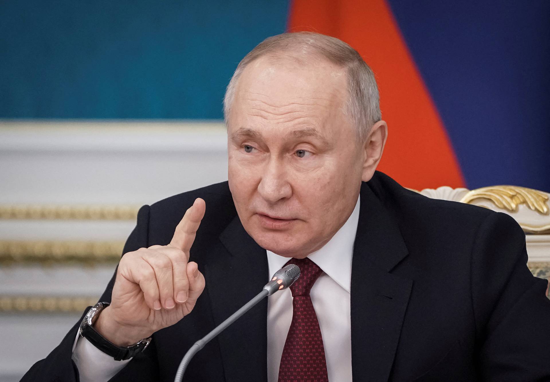 Russian President Putin speaks in Astana