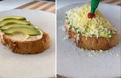 Novi recept oduševio internet: Avokado tost s ribanim jajima