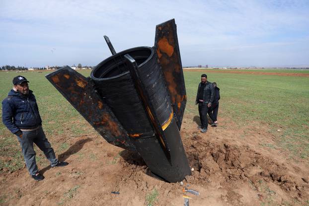 Missile falls near Qamishli International Airport
