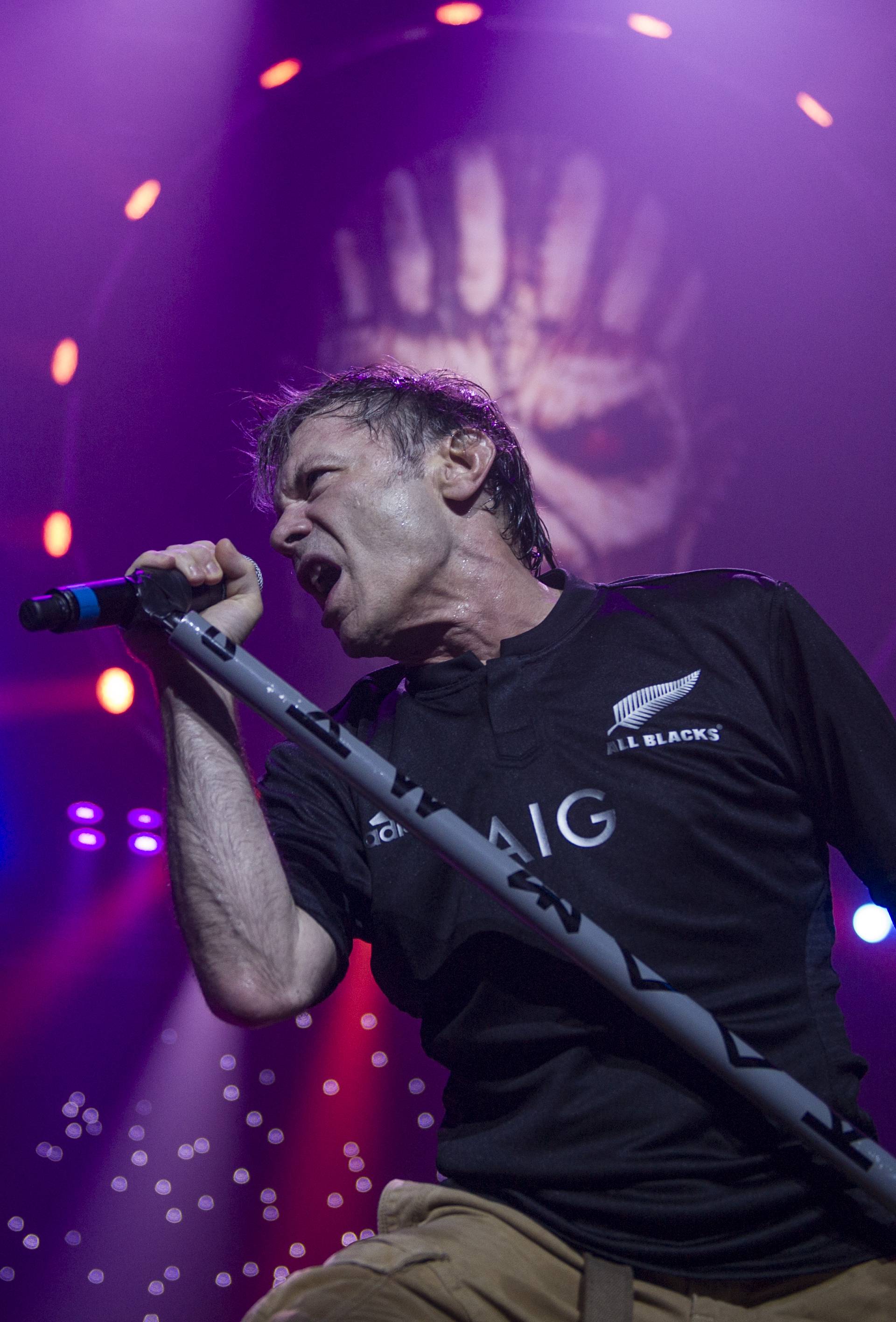 IRON MAIDEN 29/4/16 CHRISTCHURCH, NZ -  JOHN McMURTRIE