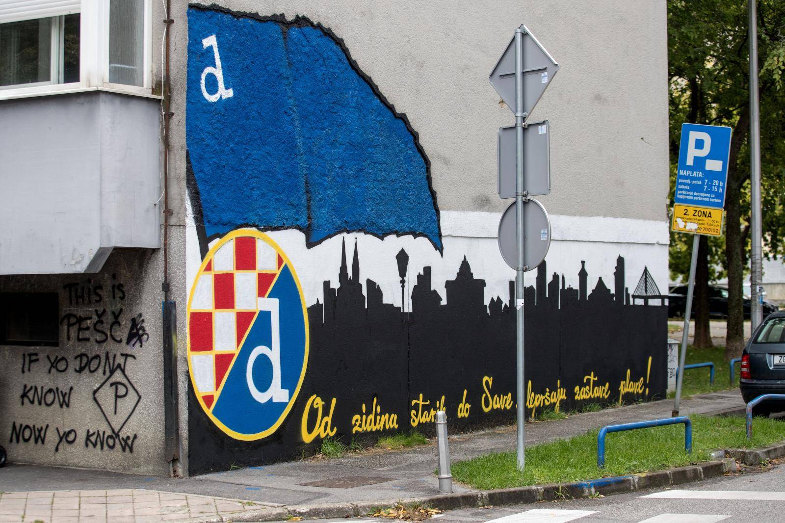 Zagreb: Murali i grafiti Bad Blue Boysa posvećeni Dinamu