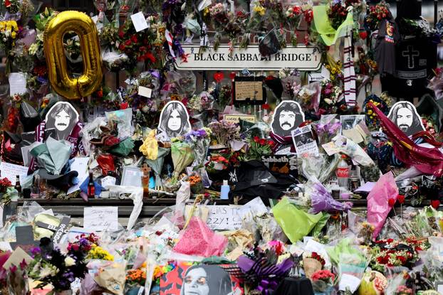 Ozzy Osbourne's funeral cortege travels through Birmingham