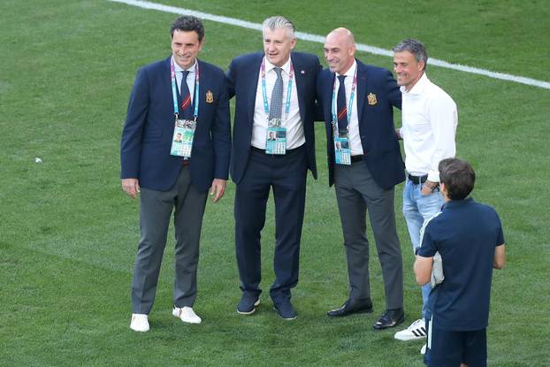 Kopenhagen: Davor Šuker i Luis Enrique zajedno su se fotografirali prije početka utakmice 