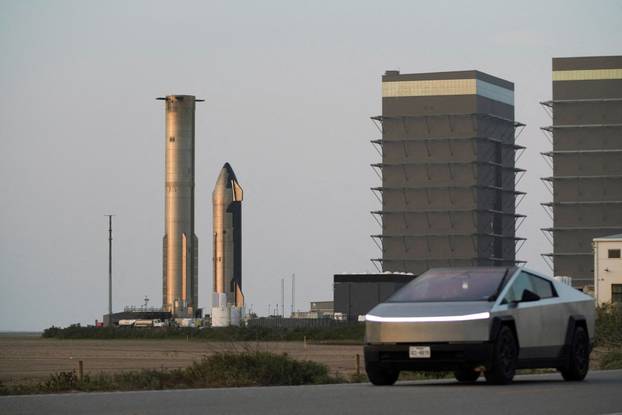 FILE PHOTO: SpaceX rockets in Starbase
