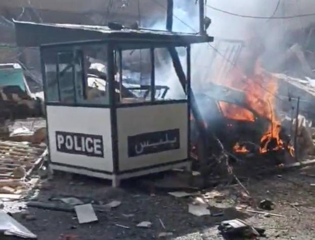 Aftermath of strike in Tehran