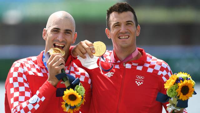 Rowing - Men's Pair - Medal Ceremony
