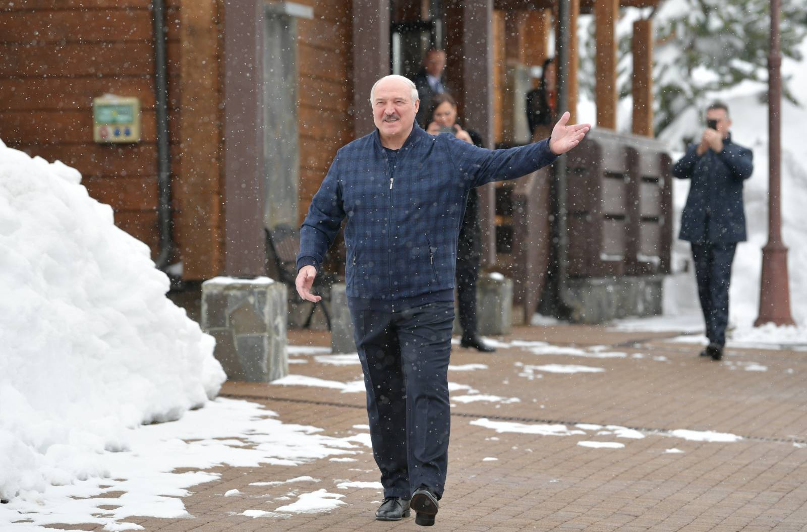 Belarusian President Lukashenko meets with his Russian counterpart Putin in Sochi