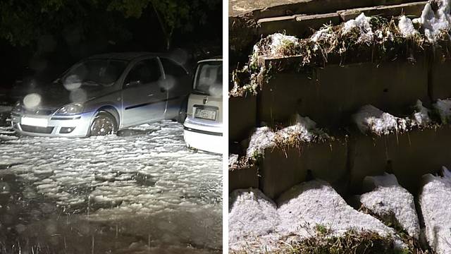 Snažno nevrijeme pogodilo je Split: Palo je čak 20 cm leda, broje se štete u poljoprivredi