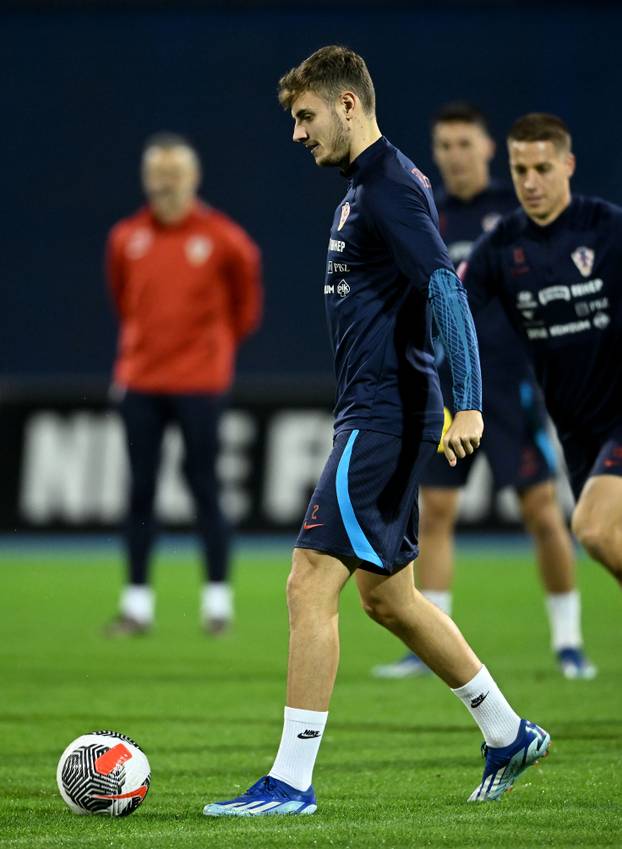 Zagreb: Trening nogometne reprezentacije prije utakmice protiv Latvije