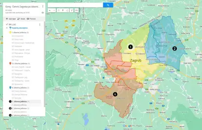Interaktivna karta za Zagreb: Upišete adresu i izbaci vam u kojoj izbornoj jedinici glasate
