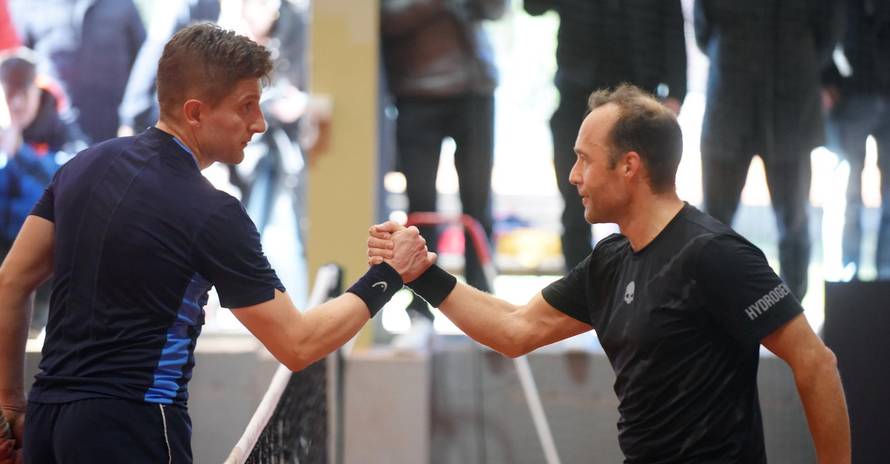 Zdravko Marić i Sandro Brusich odigrali meč na turniru Stars open u Rovinju